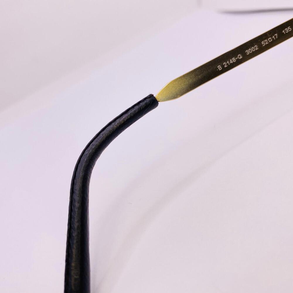 Burberry Authentic Eyeglasses B 2148-Q 3002 52[]17 135 MM Tortoise Gold Leather - Picture 6 of 8